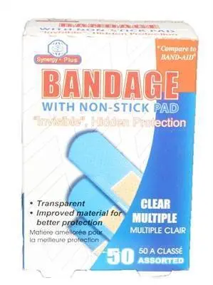 Hyg Bandages Clear Synergy 50 Asst Sizes 1