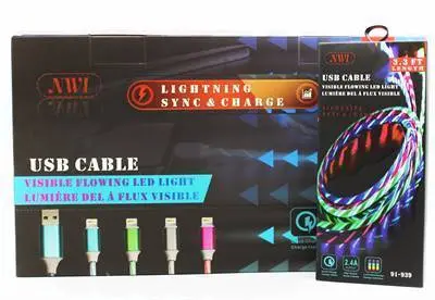 Acc Lightning Usb W/Led Lights (91-939) 1