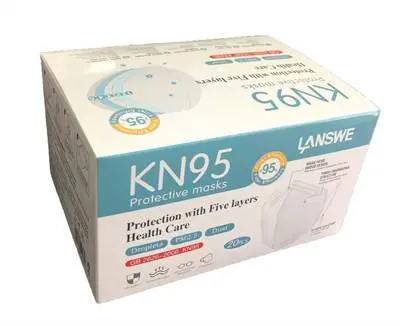 Supp Disp Face Mask 3D Kn95  5 Layer - Non Medical 20/Box - Final Sale 1