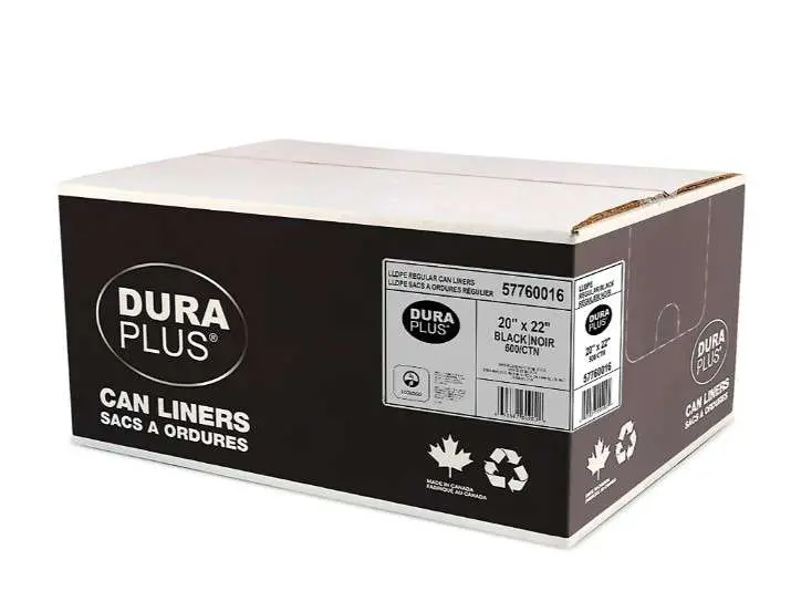 G/Bags Dura Plus Black 20X22 500/Cs Regular 1