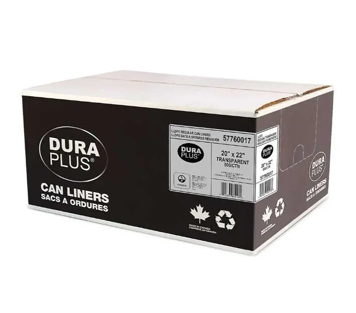 G/Bags Dura Plus Clear 20X22 500/Cs Regular 1