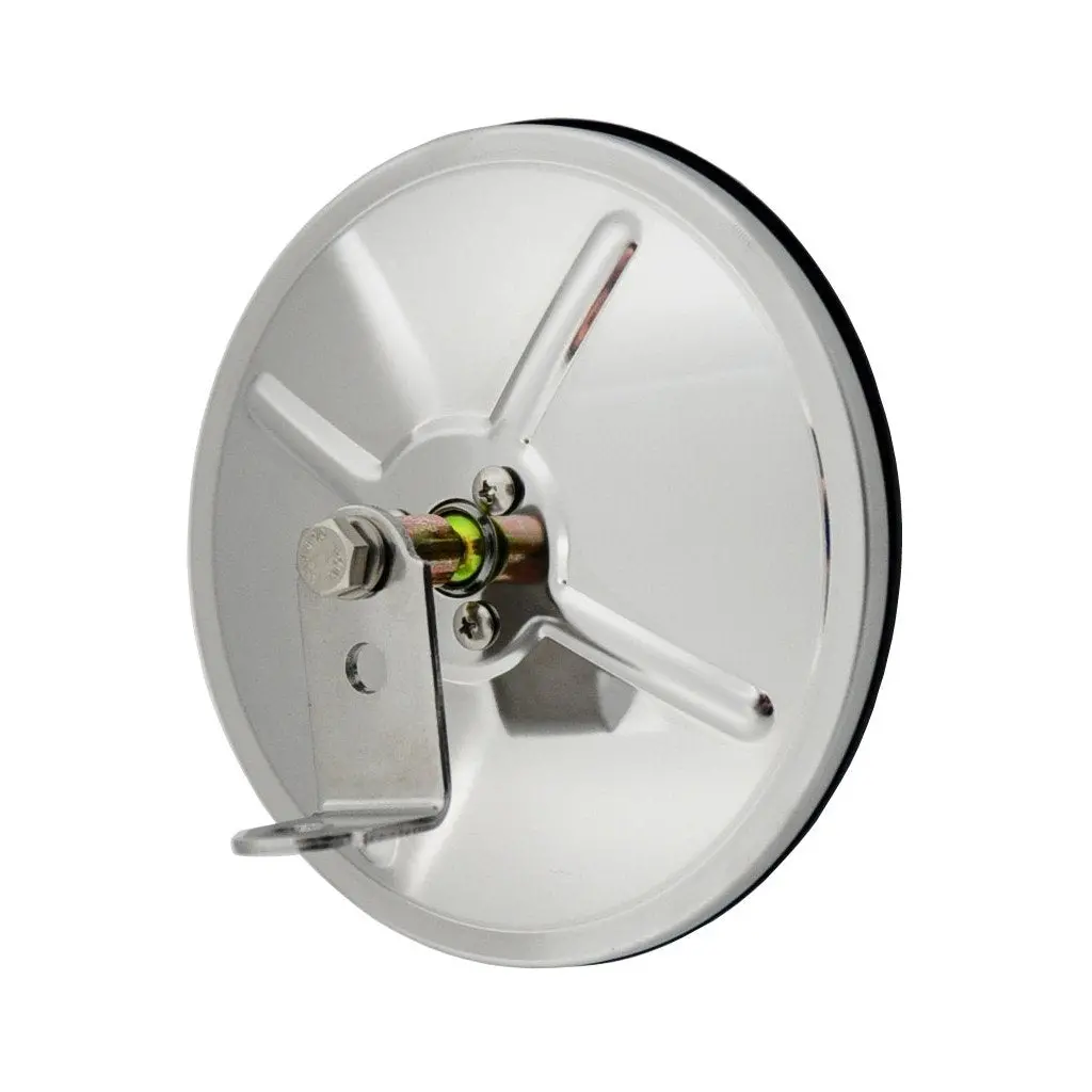 Fortpro 6" Convex Mirror Stainless Steel With Center Stud Mount | F245665 1