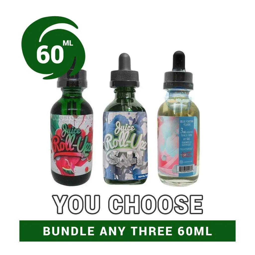 Juice Roll Upz Vape Juice 60Ml Pick 3 Bundle (180Ml) 1