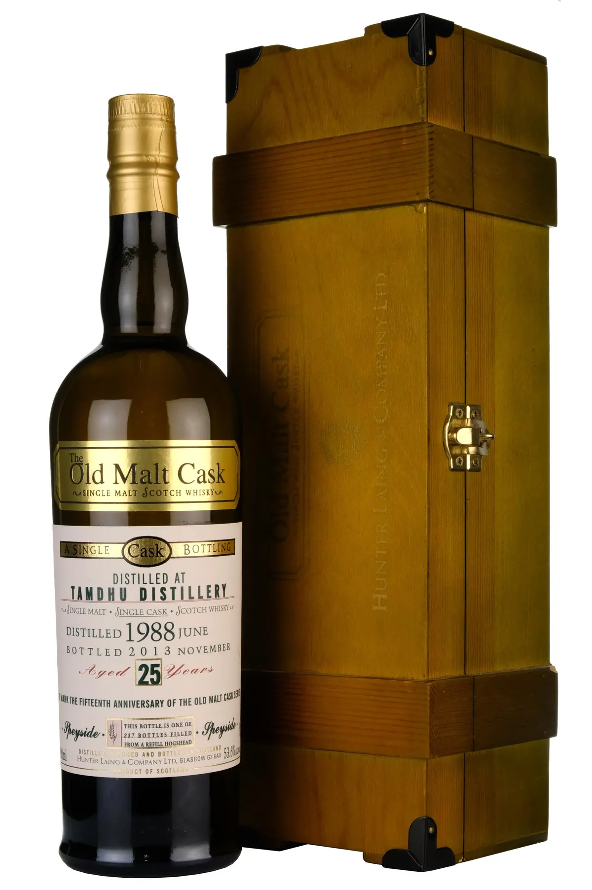 Tamdhu 1988-2013 | 25 Year Old Hunter Laing Old Malt Cask 15Th Anniversary 1
