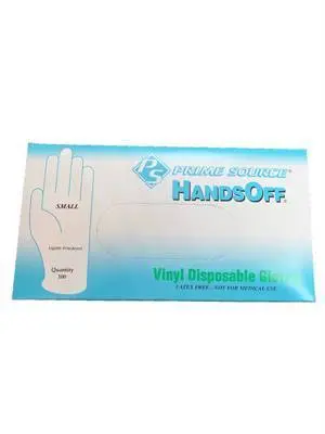 Supp Disp Glvs Hands Off Vinyl Lightly Powdered Sm (100/Box) (750061205) 1