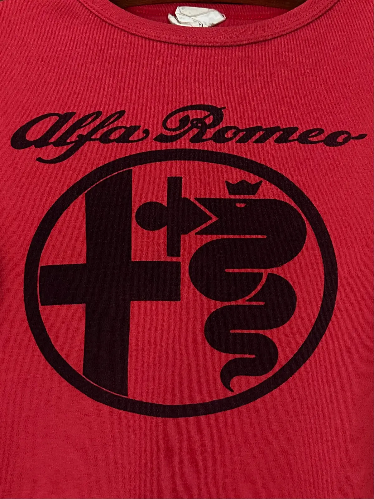 Vintage 70S 1970S 1975 Alfa Romeo World Manufacturers Champion Long Sleeve T-Shirt Auto Racing Automotive Red Mens Extra Small Xs 1