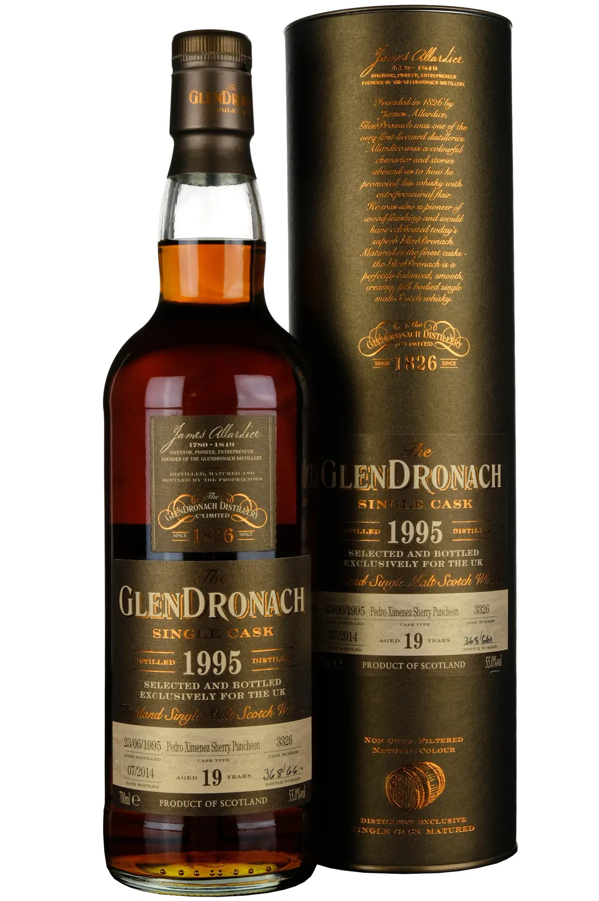 Glendronach 1995-2014 | 19 Year Old Single Cask 3326 Uk Exclusive 1