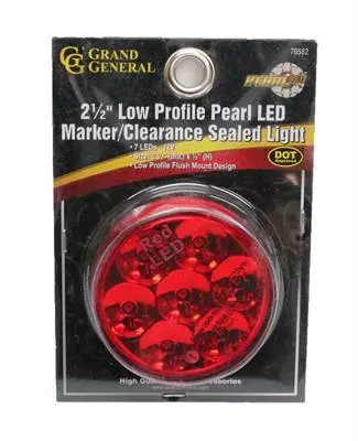 Lts (F/S) Gg 2.5" Low Profile Amber Red 7 Led (76582) 1
