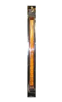 Lts (F/S) Gg 20" L Spyder Amber 17-Led Bar Amber Lens Sngl Row (76980) 1