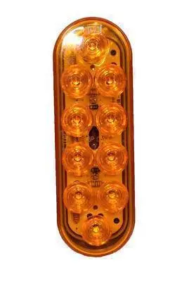 Lts (F/S) Gg Oval Mega Amber/Amber 10 Led Sealed Light (77440) 1