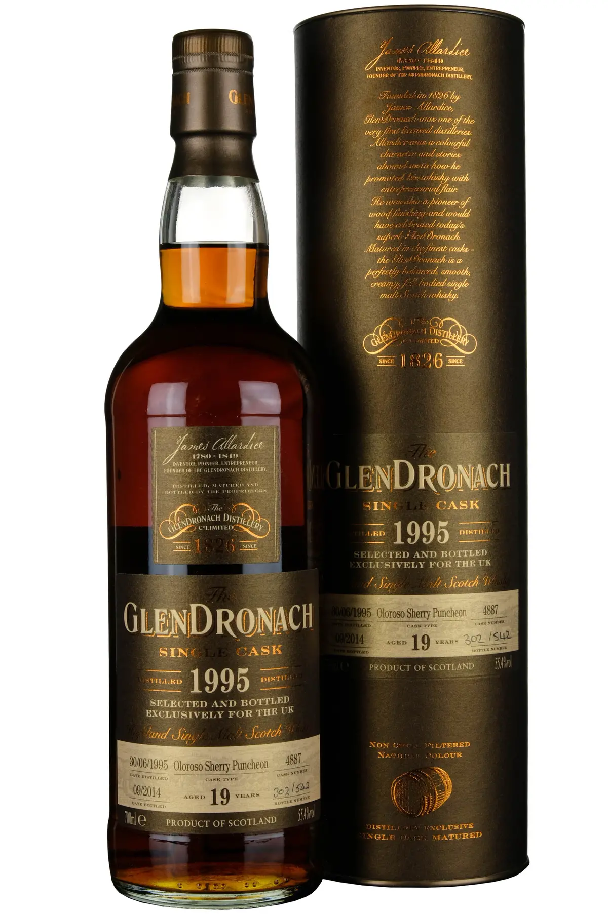 Glendronach 1995-2014 | 19 Year Old Single Cask 4887 Uk Exclusive 1