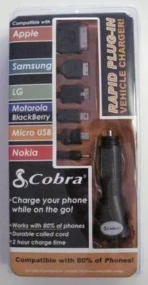 Acc (D) Cobra Rapid Plug In Vehicle Charger (Cb-Uni-Cla) 1