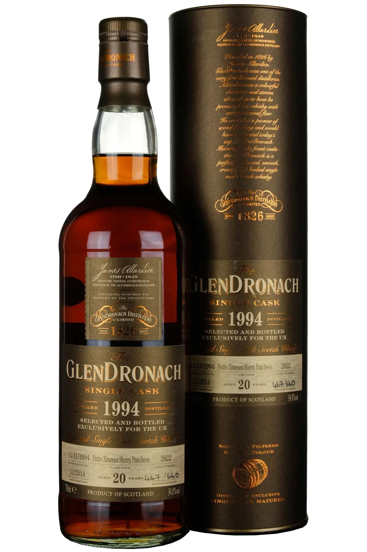 Glendronach 1994-2014 | 20 Year Old Single Cask 2822 Uk Exclusive 1