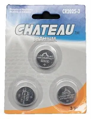 Bat Chateau Lithium 3 Pk (Cr2025-3) (10) 1