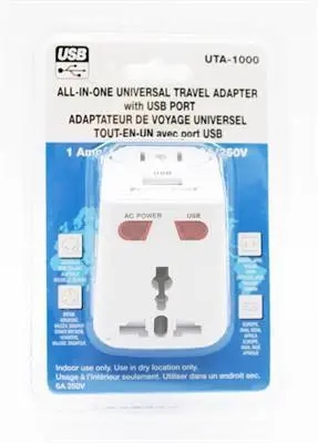 Acc Uta-1000 Universal Travel Adaptr W/Usb Ports (Ch-04297) 1