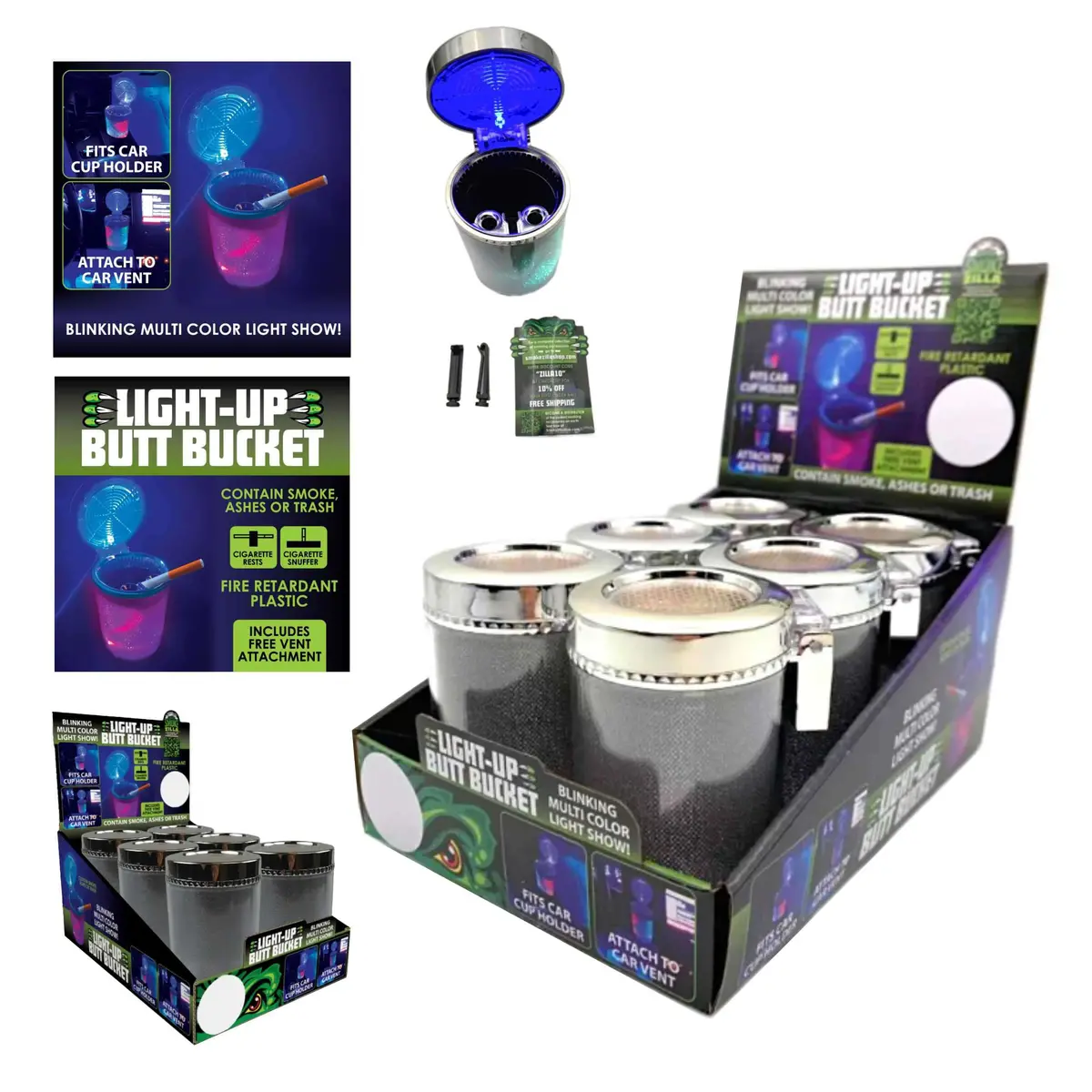 Nov Butt Bucket Light Show 6/Disp (023532) 1