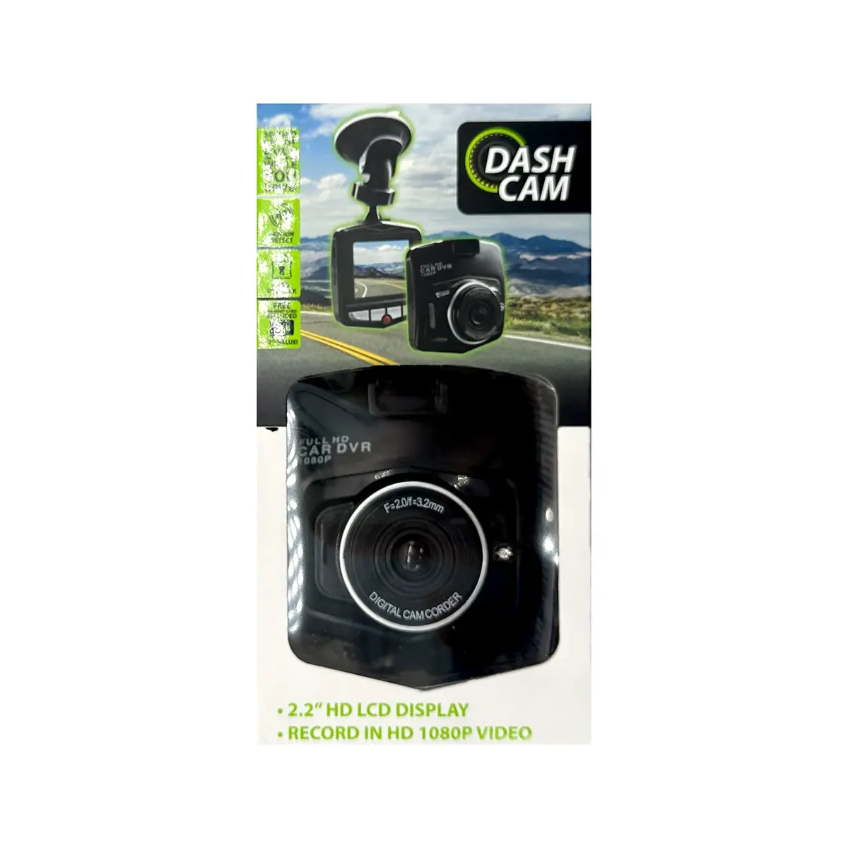 Nov Dash Cam 2.2" Hd Lcd Display (4Pc/Disp) (023594) 1