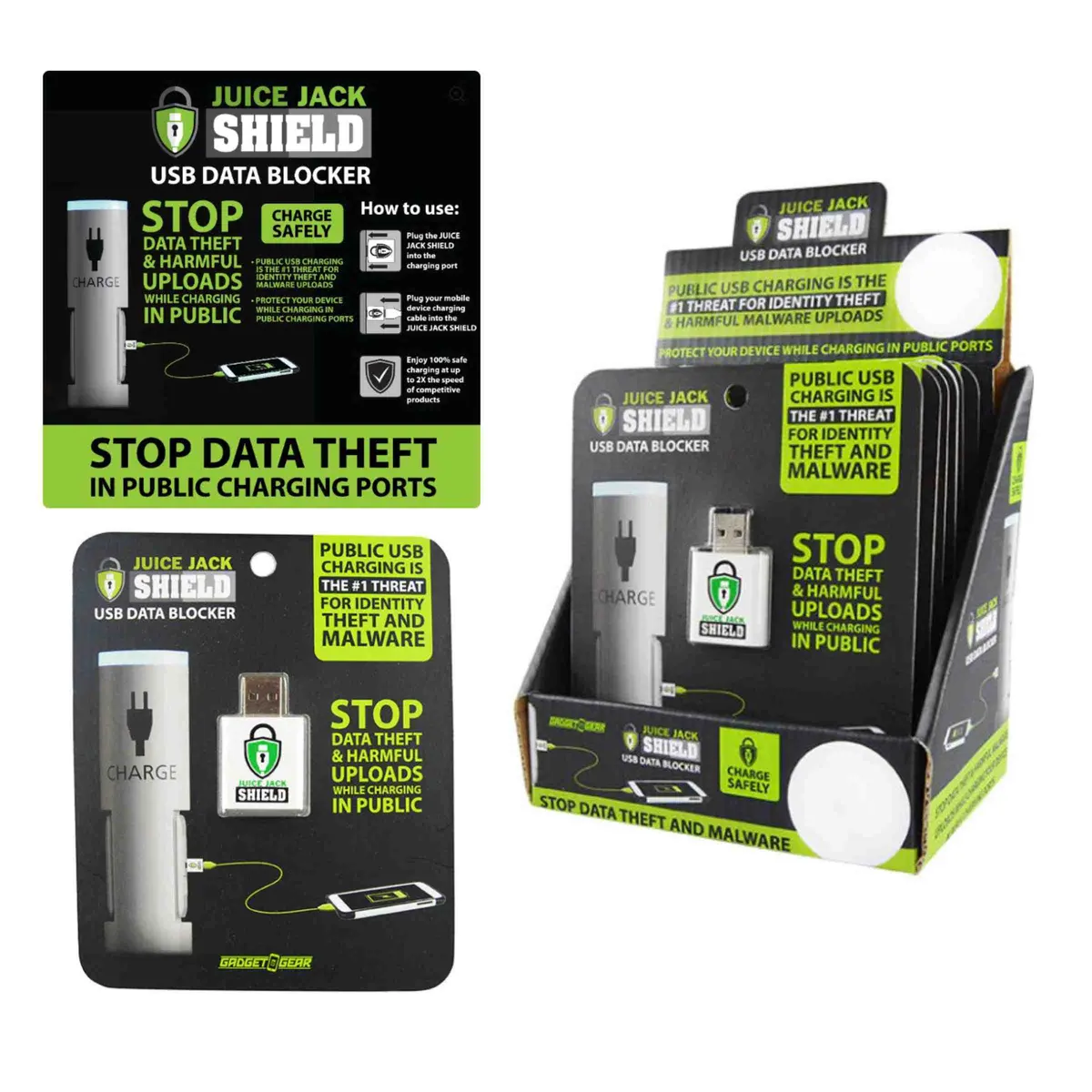 Nov Usb Data Blocker (6Pc/Disp) (028172) 1