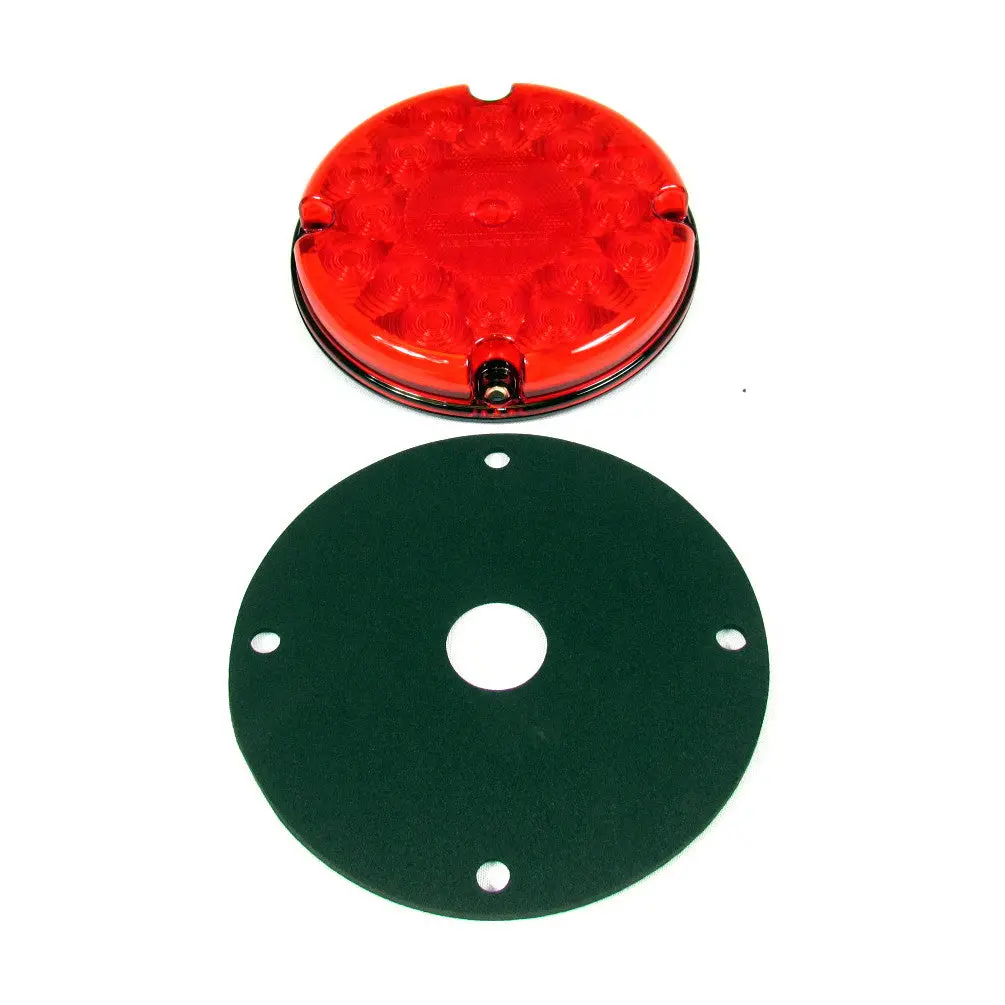 Fortpro 7" Round Led Bus Light With 17 Leds And Convex Dot Lens 1