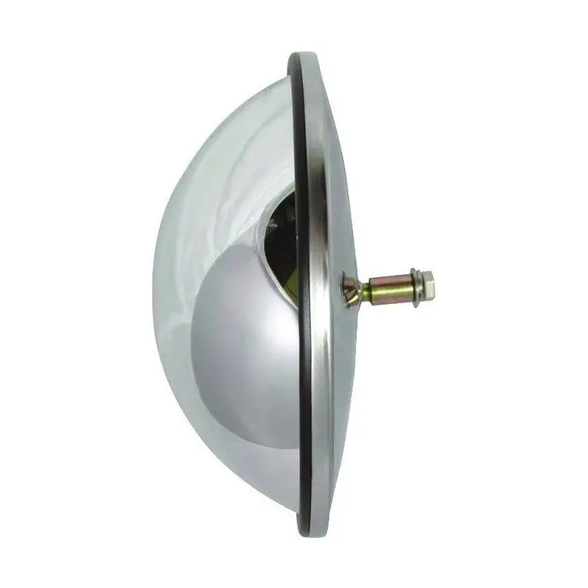 Fortpro 8 1/2" Full-Bubble Convex Mirror Stainless Steel With Center Stud Mount - Wide Spot Mirror | F245658 1