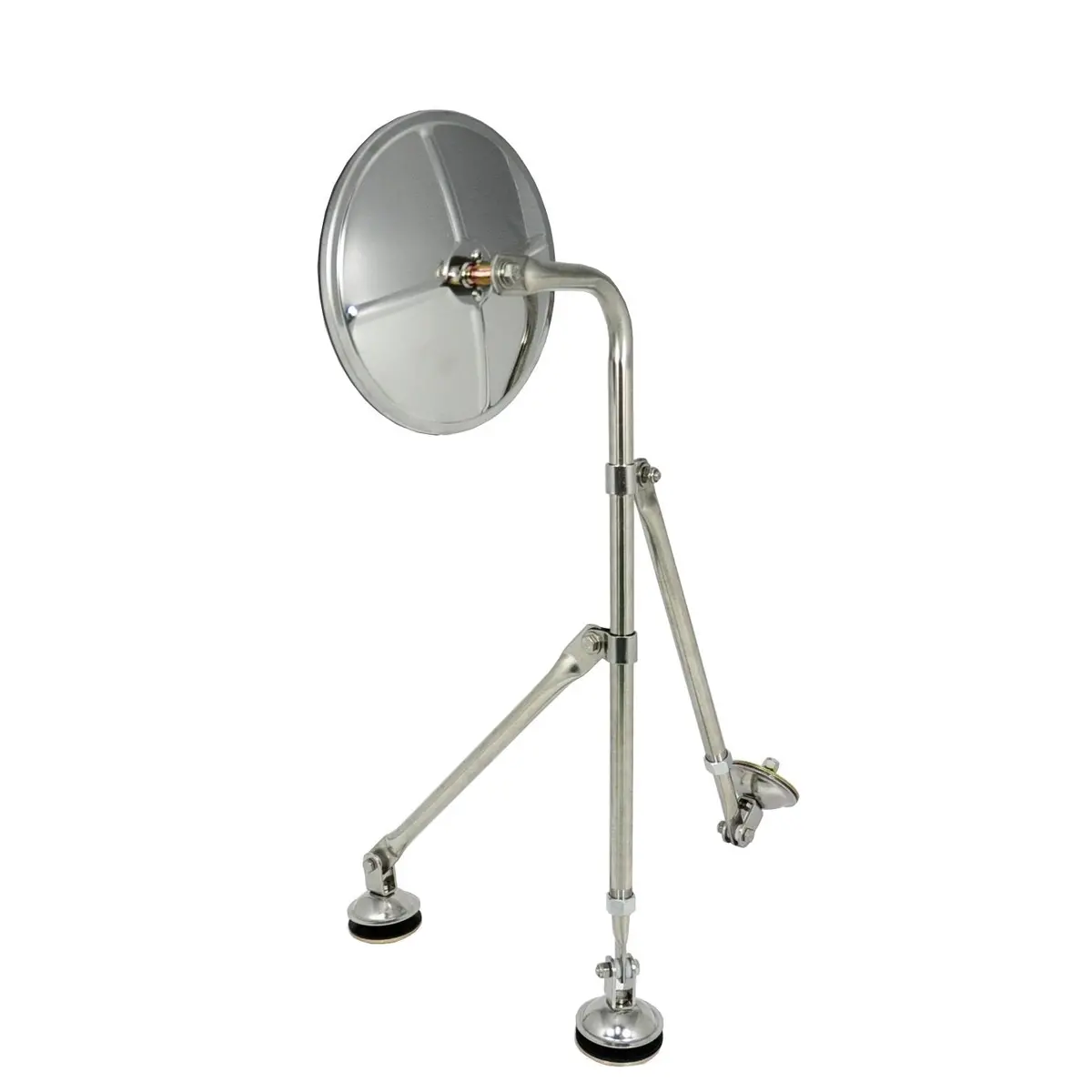 Fortpro 8.5" Semi Bubble Convex Mirror With Stainless Steel Tripod Mount | F245686 1