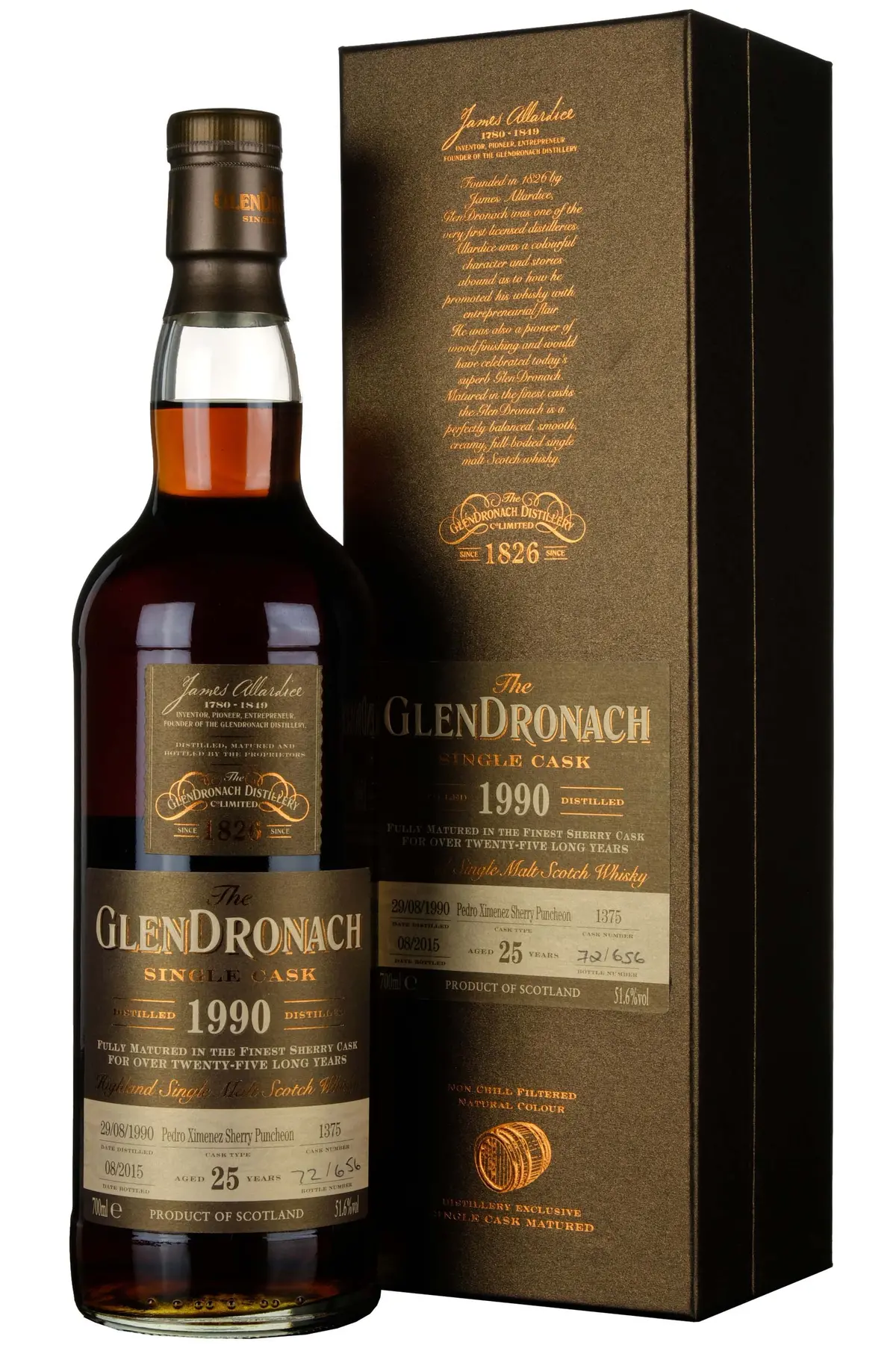 Glendronach 1990-2015 | 25 Year Old Single Cask 1375 Batch 12 1