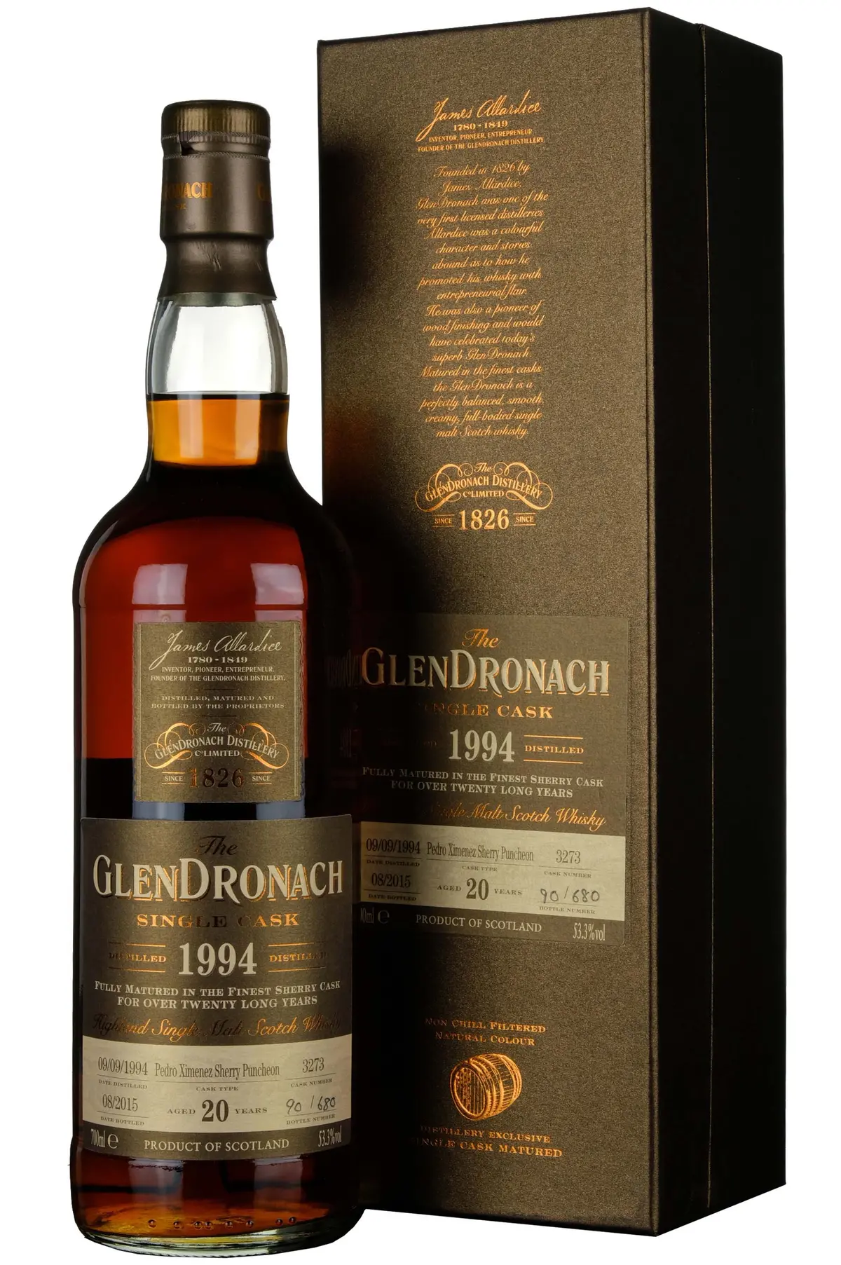 Glendronach 1994-2015 | 20 Year Old Single Cask 3273 Batch 12 1