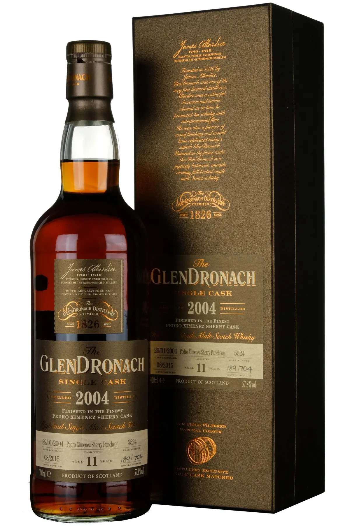 Glendronach 2004-2015 | 11 Year Old Single Cask 5524 Batch 12 1