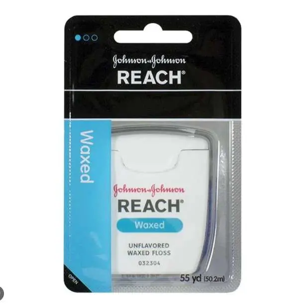 Hyg Floss Reach Unflavored Waxed Blue (36) 1