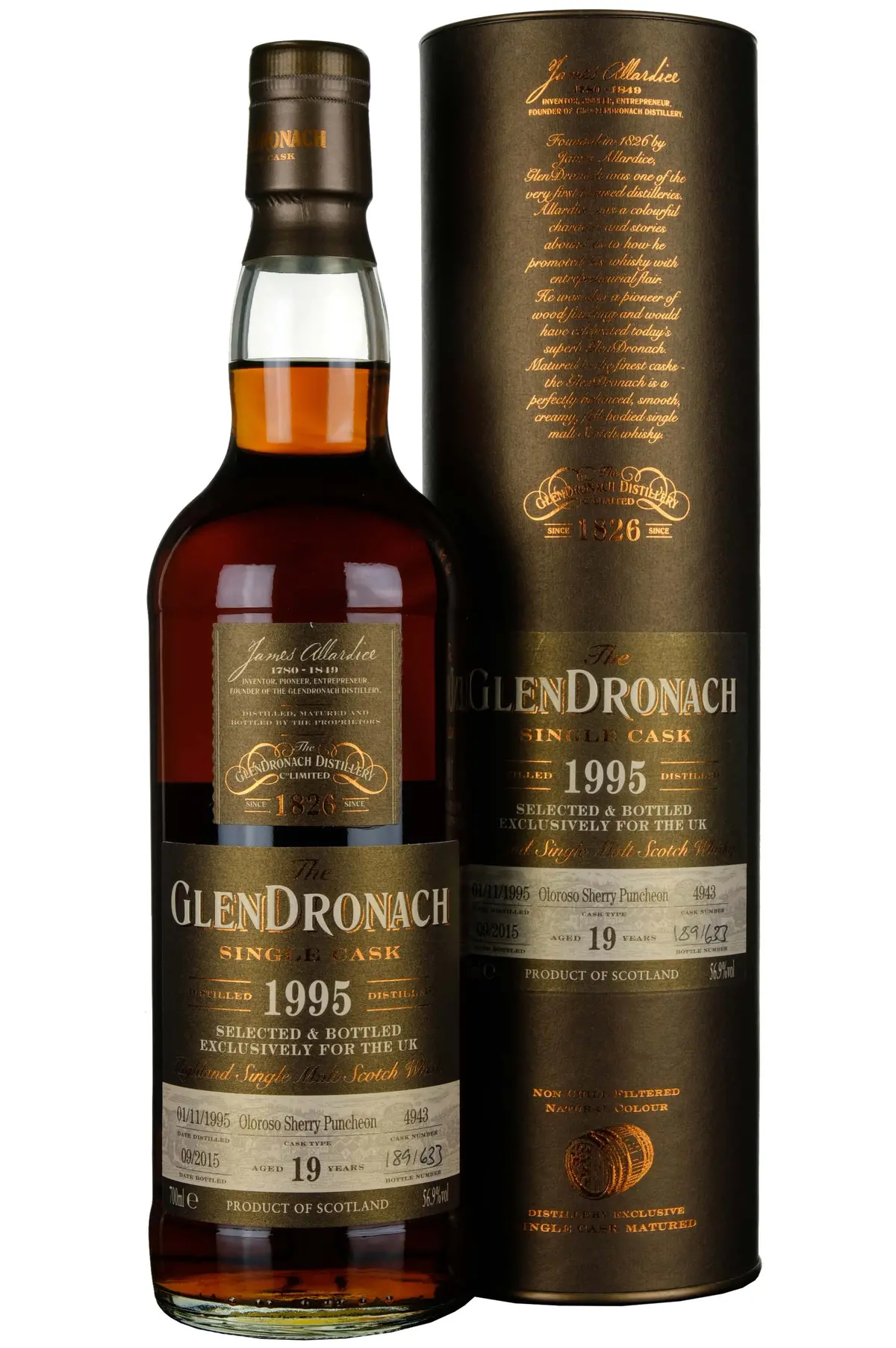 Glendronach 1995-2015 | 19 Year Old Single Cask 4943 Uk Exclusive 1