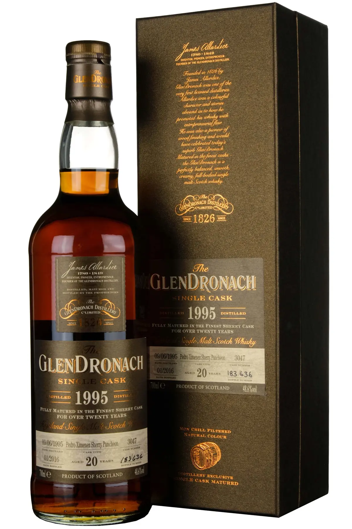 Glendronach 1995-2016 | 20 Year Old Single Cask 3047 Batch 13 1