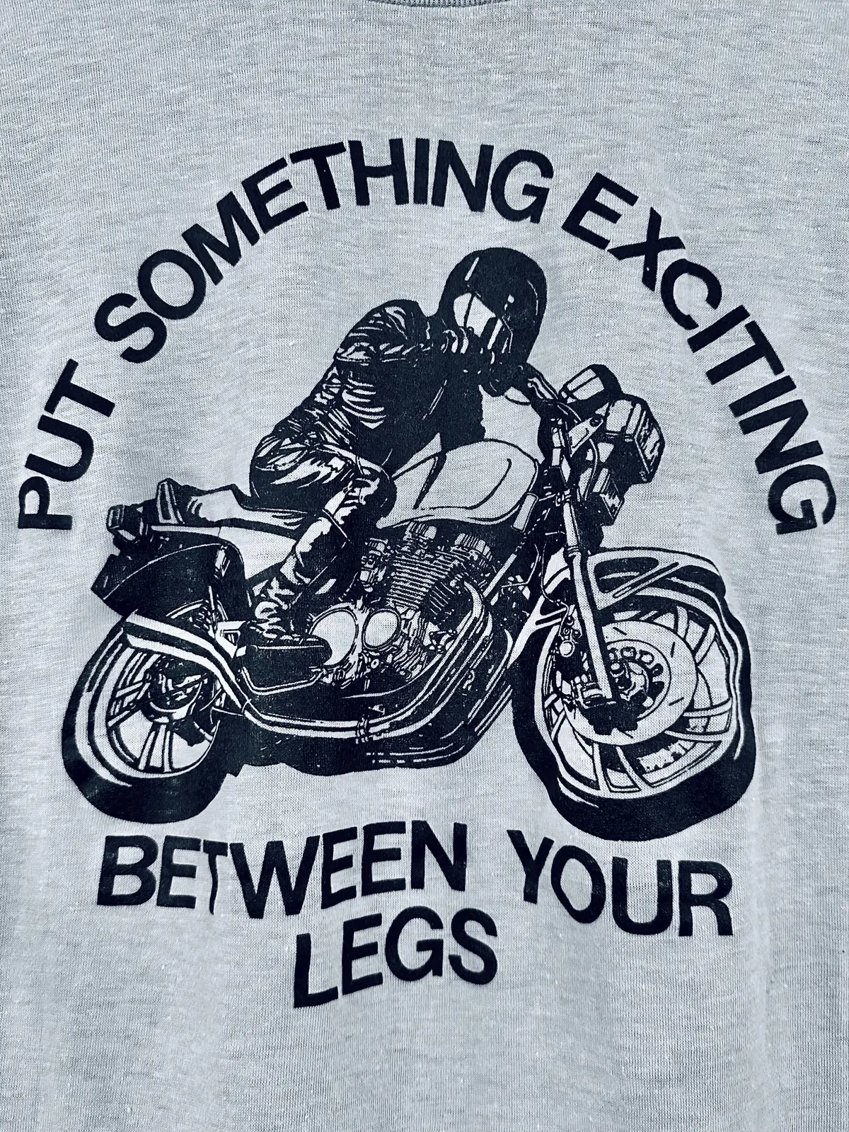 Vintage 80S 1980S Yamaha Triumph Kawasaki Reliable Cycle Inc Minneapolis Dealer T Shirt Put Something Exciting Between Your Legs Devknit Mens Small S 17.25X26.25 1