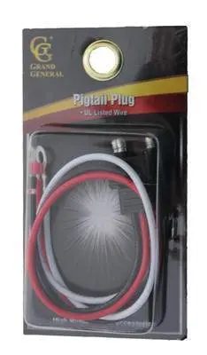 Lts (F/S) Gg 3 Prong Pigtail Plug Straight (80472Sp) 1