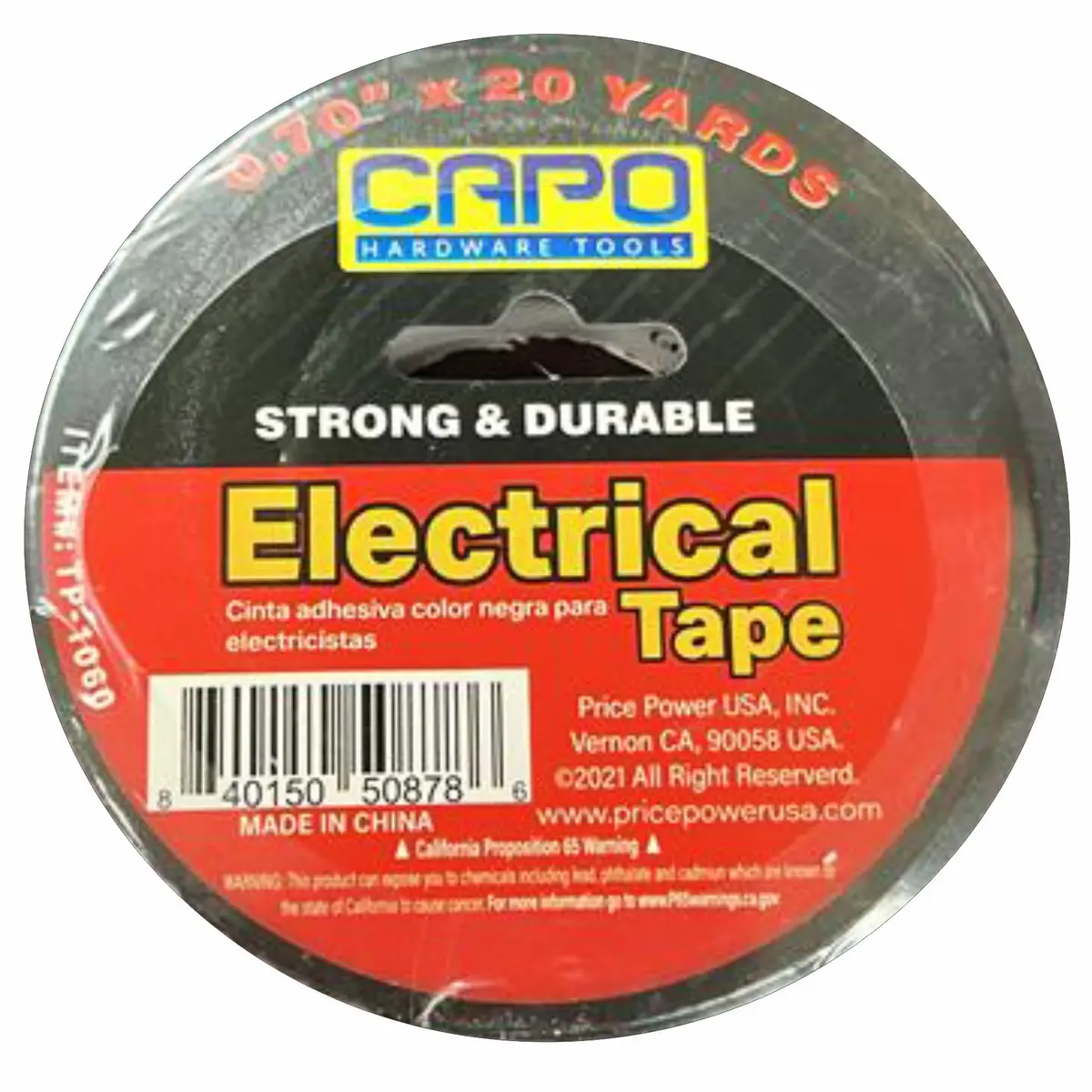 Classy Electrical Tape Black 20Yrd 1
