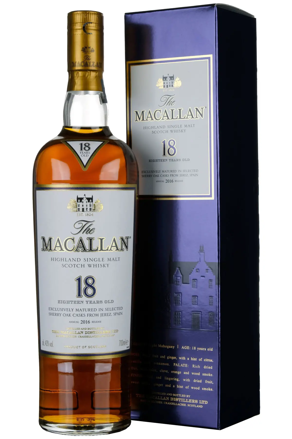 Macallan 18 Year Old Sherry Cask 2016 Release 1