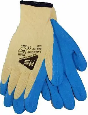 Glvs (D) Latex Unlined Beige/Blue Xxl (Sk2102) 1