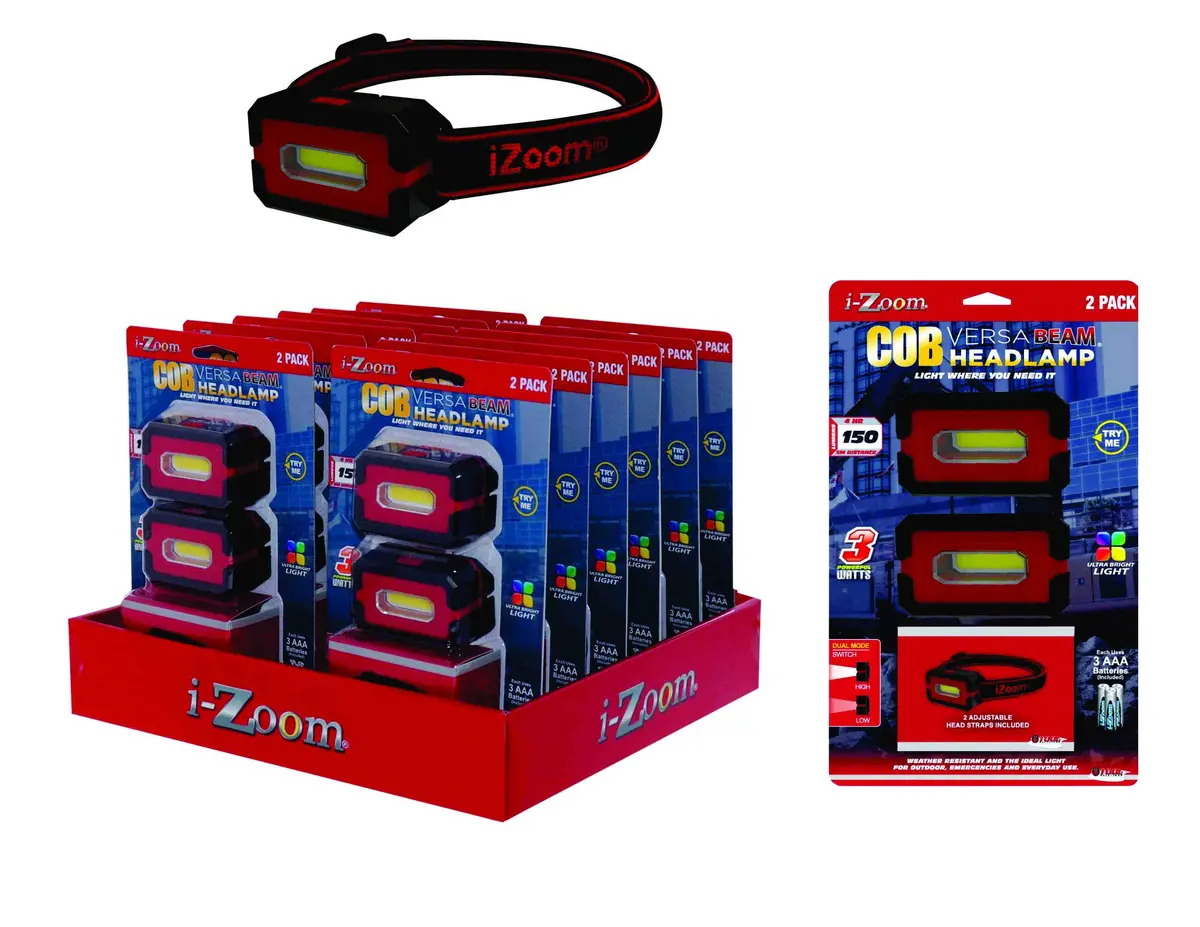 Flt 150Lm Cob Versa Beam  Headlamp With 6Aaa Battries 1