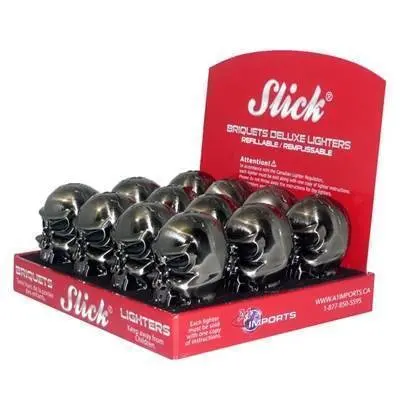 Ltr Slick Torch Skull Refillable 12/Disp (Yyg-819) 1