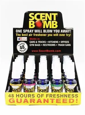 Scent Bomb Spray 20/Disp Asst #2 5 Scents (Std2) (8/160) 1