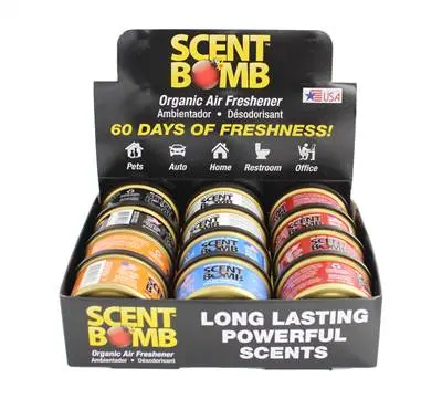 Scent Bomb Tin Asst Mix #1 12/Disp 5 Scents (12/144) 1