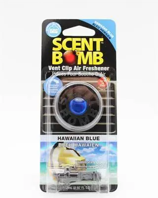 Scent Bomb Vent Clip Hawaiian Blue (6) (72/Cs) 1
