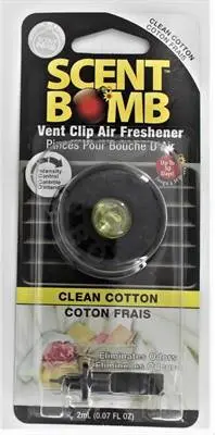 Scent Bomb Vent Clip Clean Cotton 1