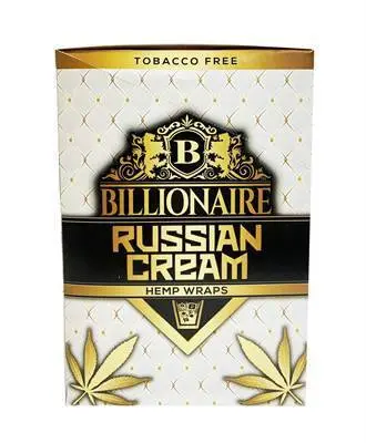 Tobacco Billionaire Hemp Wraps Russian Cream 2Pk (25/Box) 1
