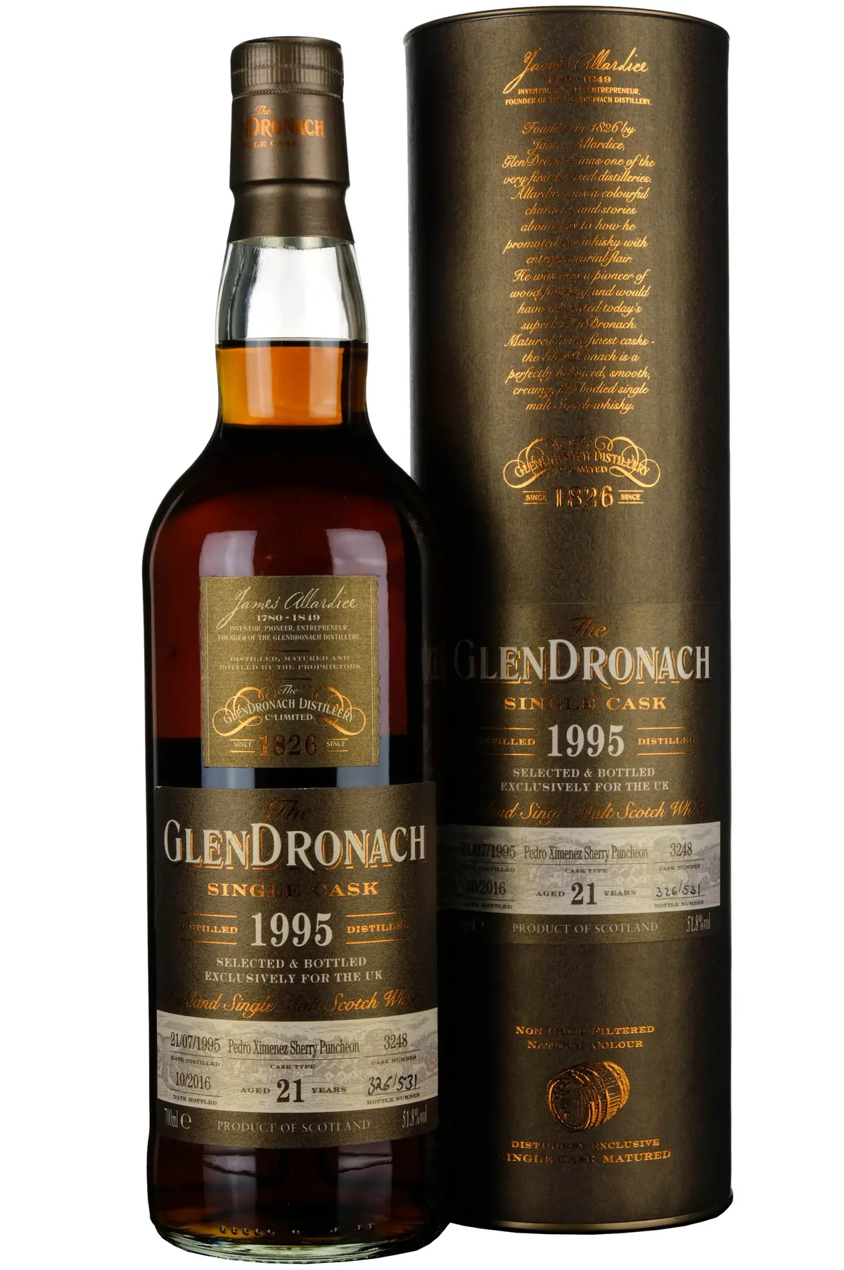 Glendronach 1995-2016 | 21 Year Old Single Cask 3248 Uk Exclusive 1