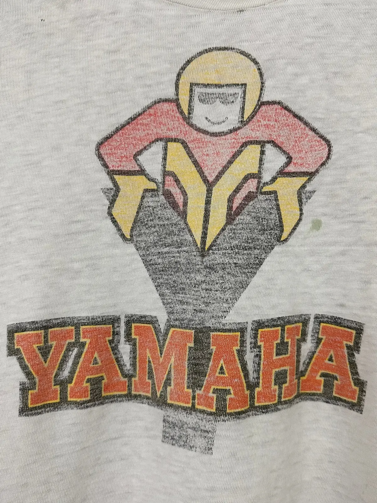 Vintage 70S 1970S Yamaha Motorcycles T Shirt Motocross Racing Dirt Bike Supercross Enduro Trials Thrashed Distressed White Hanes Mens Small S 1