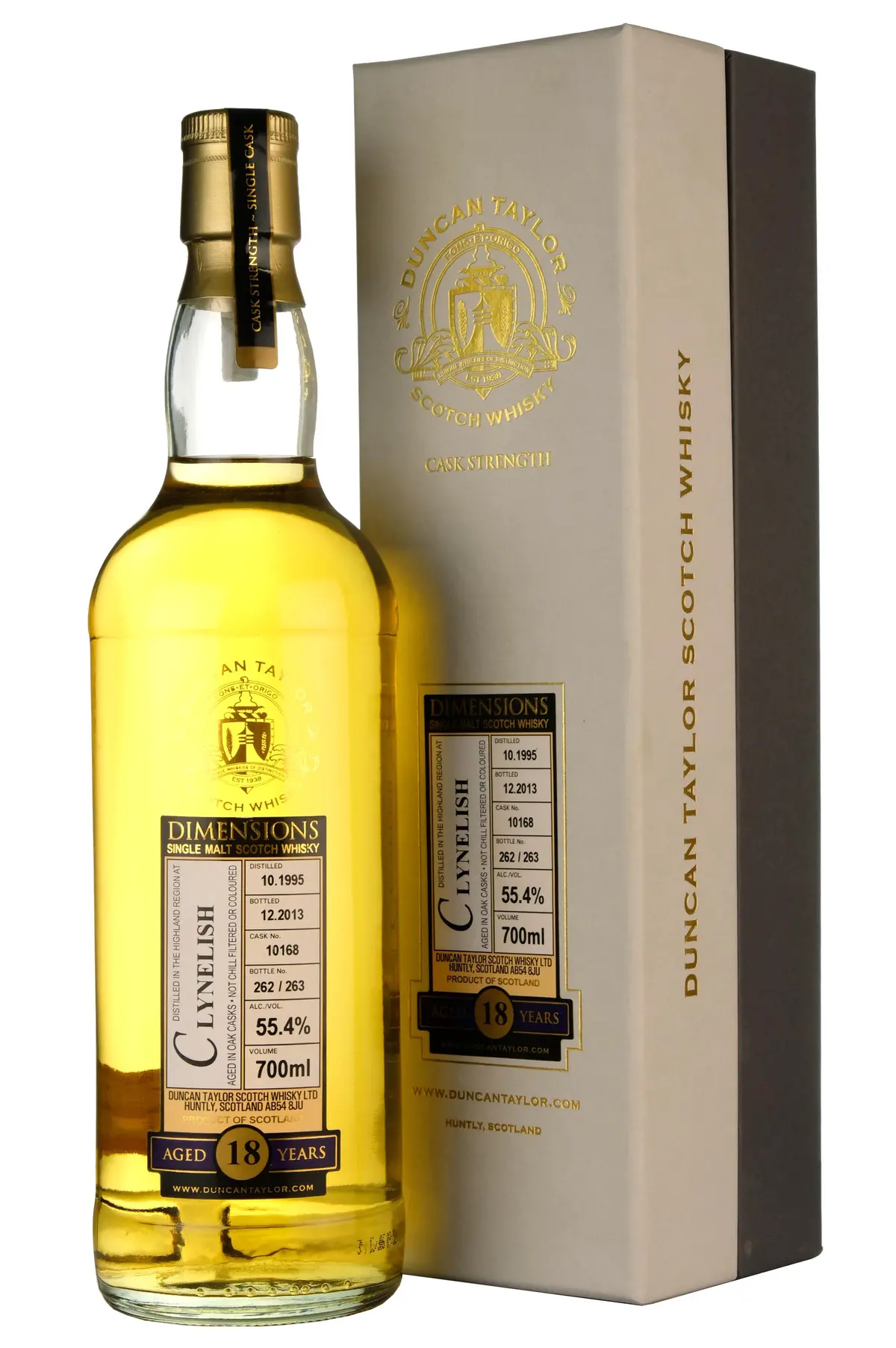 Clynelish 1995-2013 | 18 Year Old Duncan Taylor Dimensions Single Cask 10168 1