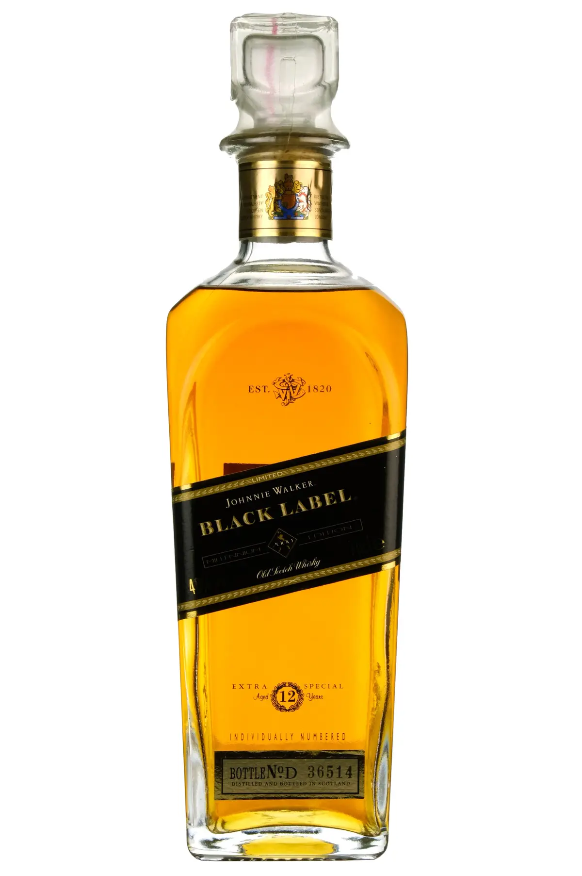 Johnnie Walker Black Label 12 Year Old Millennium Decanter 1