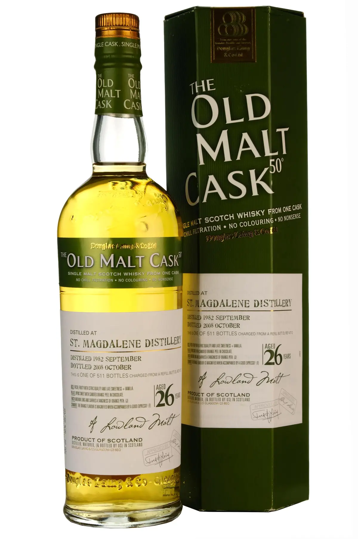 St Magdalene 1982-2008 | 26 Year Old Douglas Laing Old Malt Cask Single Cask 4712 1