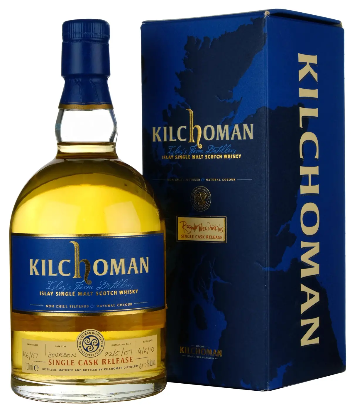 Kilchoman 2007-2010 Single Cask 106 Royal Mile Whiskies Exclusive 1