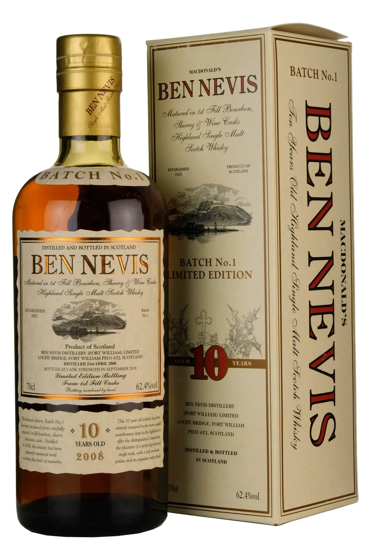 Ben Nevis 2008-2018 | 10 Year Old Cask Strength Batch 1 1
